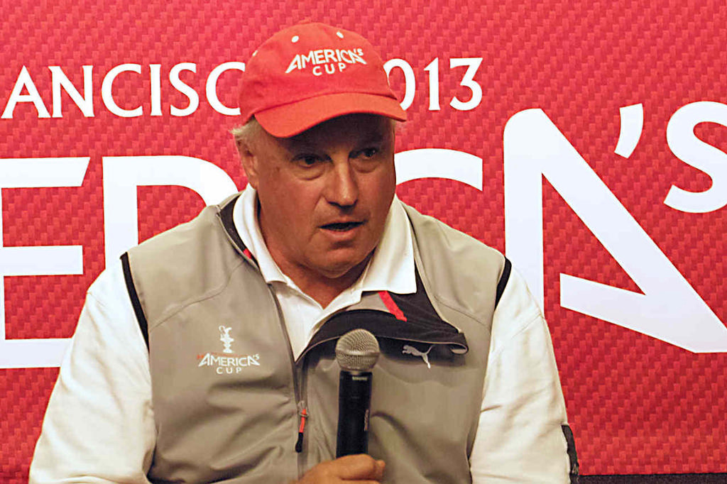 Regatta Director Iain Murray - at this morning’s America’s Cup media Conference © Chuck Lantz http://www.ChuckLantz.com